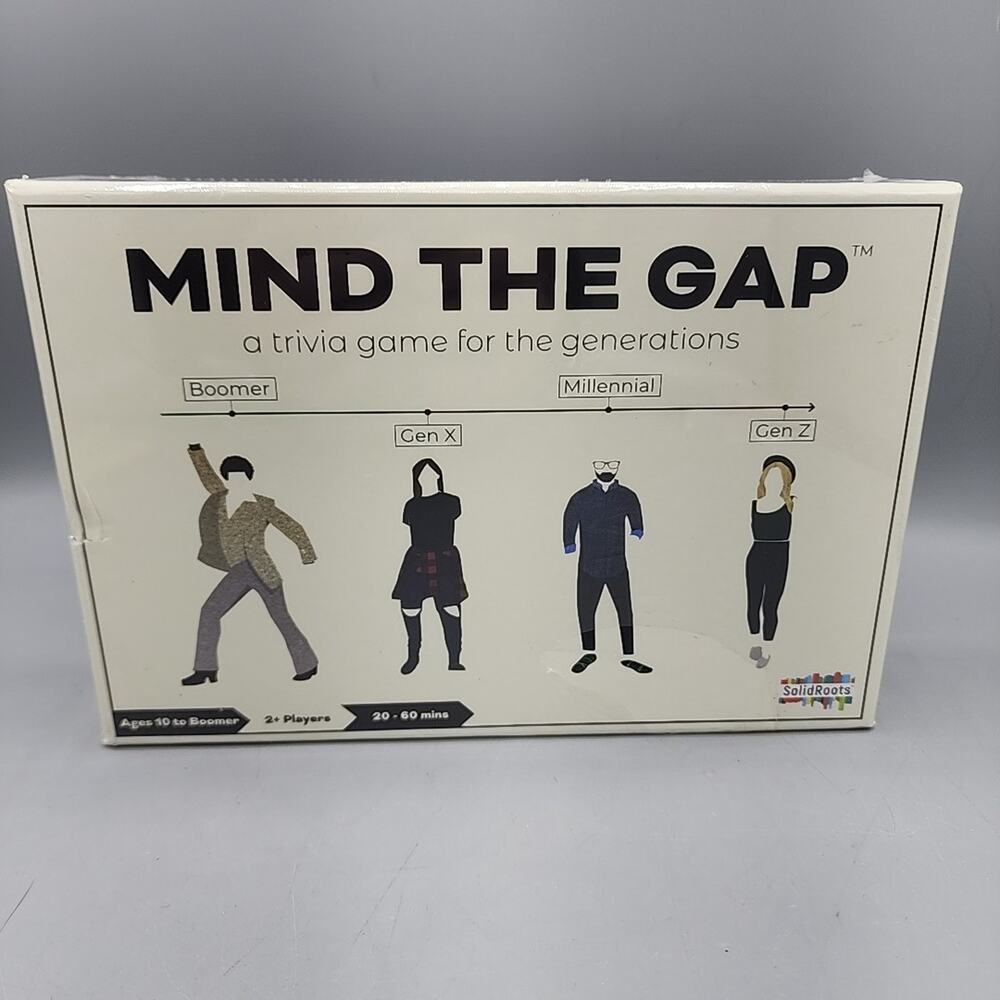 Mind the Gap - A Trivia Game for the Generations - New Factory Sealed